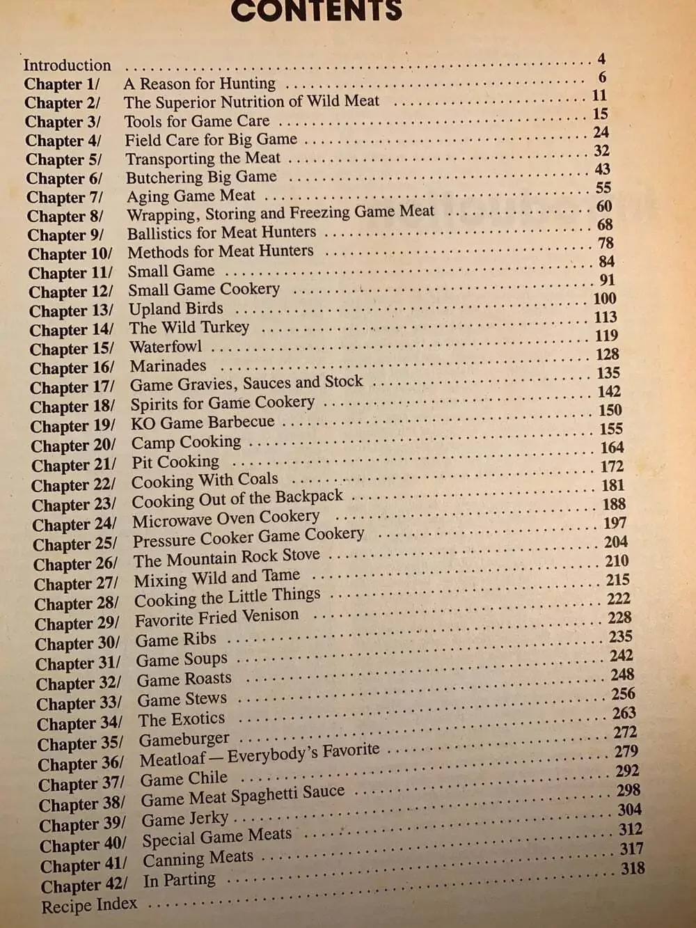 Game Care and Cookery guide book